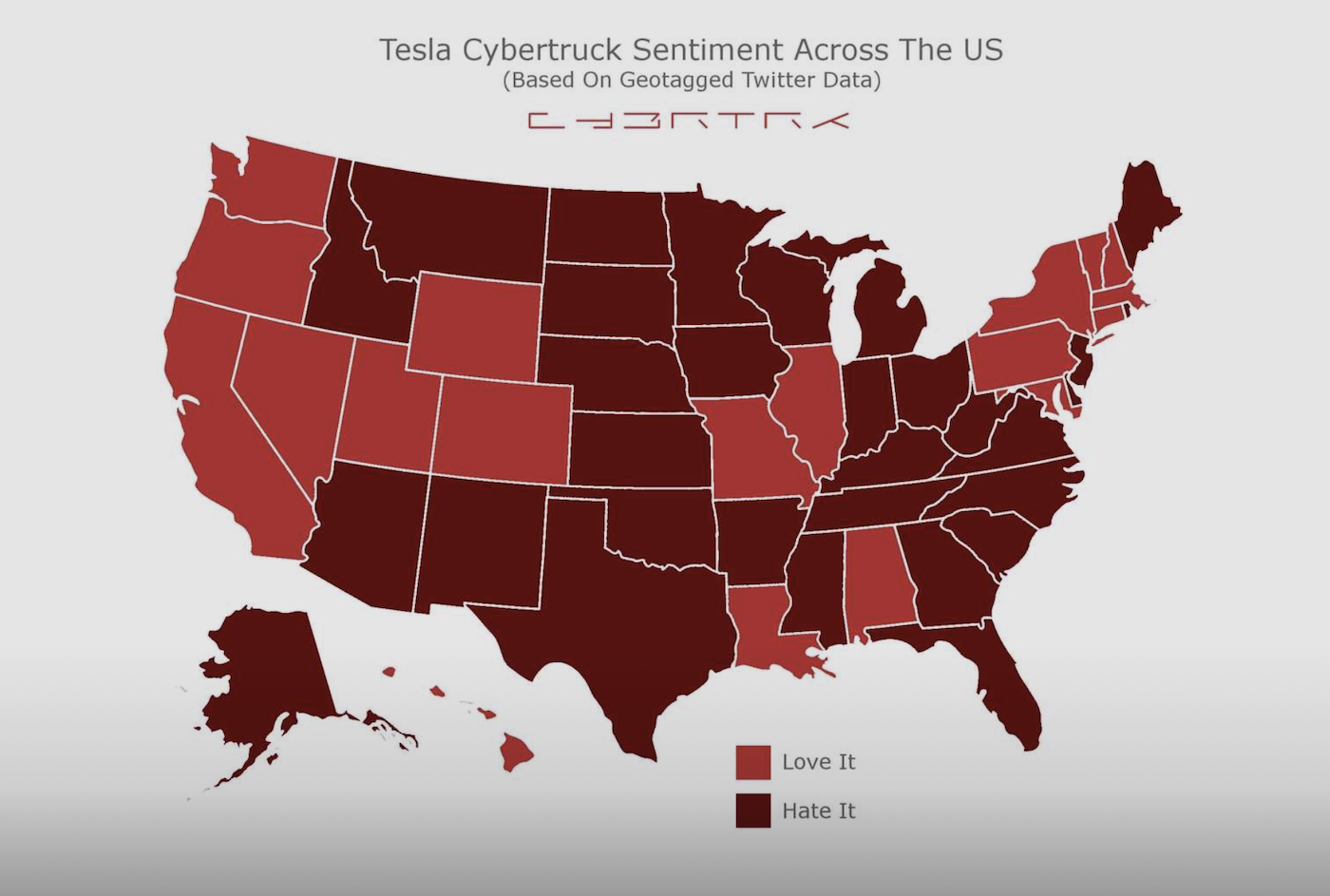 States that love or hate the Cybertruck.png